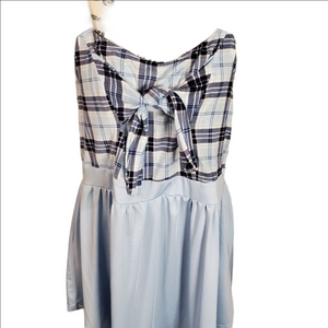 Rosegal Plaid Bowtie Tank Top Large / 14